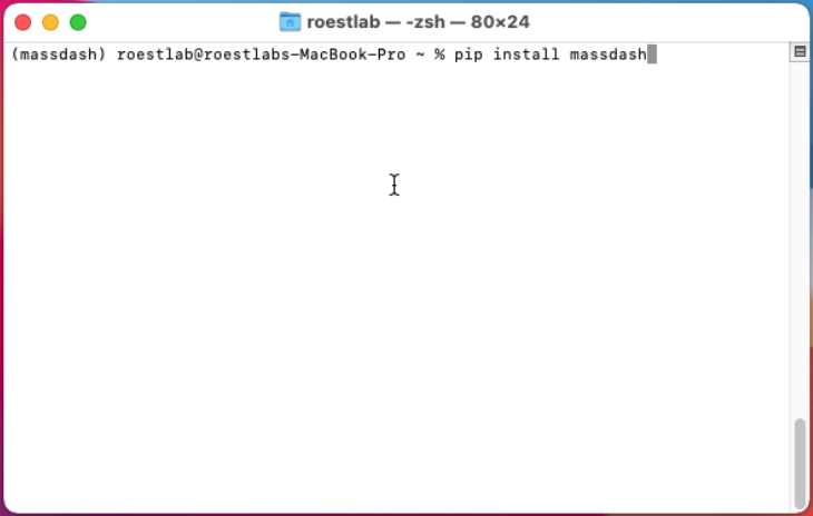 Install massdash