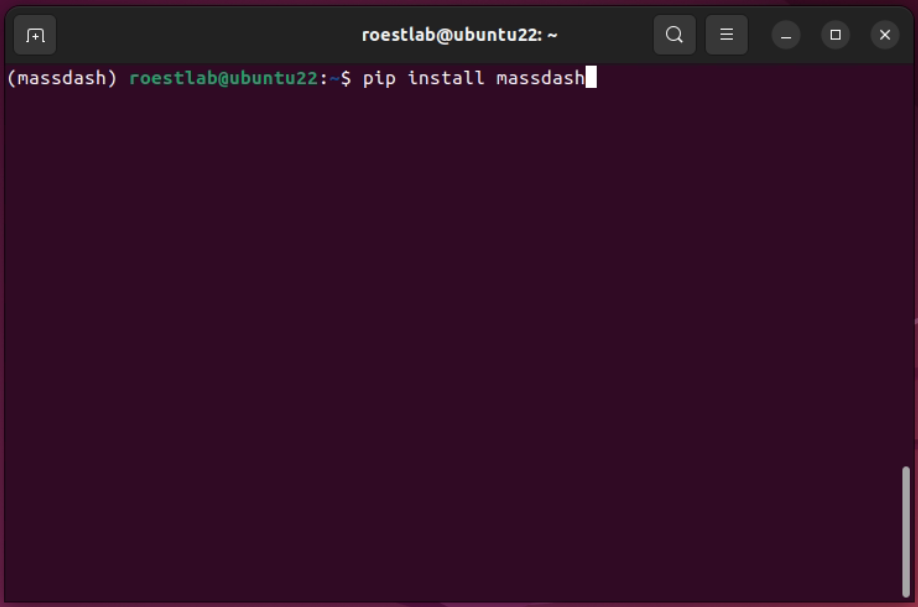 Install massdash